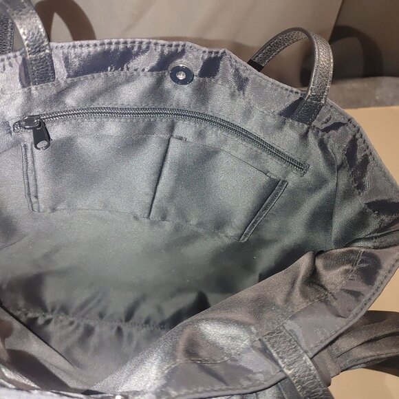 Brighton Multicolor Printed Tote Bag With Large Bow  Black Handles - Picture 4 of 9